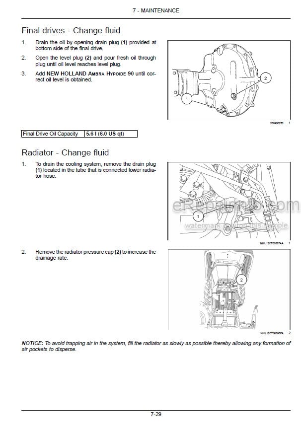Photo 4 - New Holland Workmaster 65 75 Operators Manual Tractor 47412148