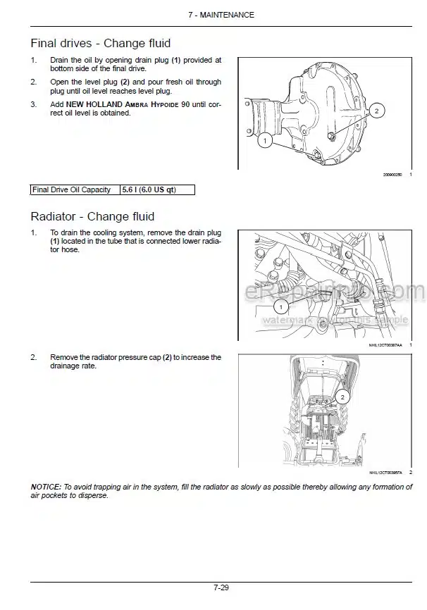 Photo 10 - New Holland Workmaster 65 75 Operators Manual Tractor 47412148