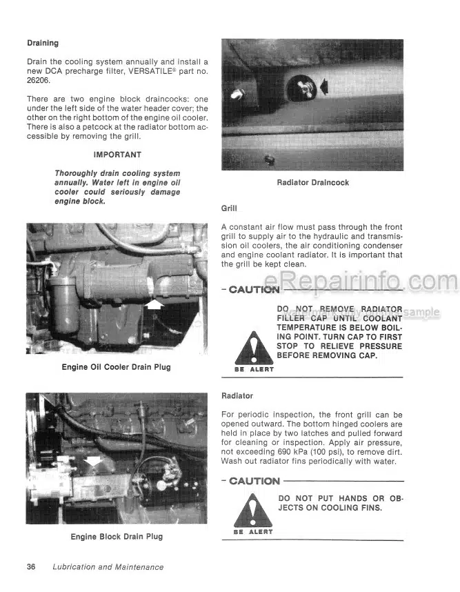 Photo 7 - Versatile 500 Operators Manual Tractor