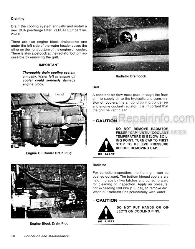 Photo 6 - Versatile 500 Operators Manual Tractor