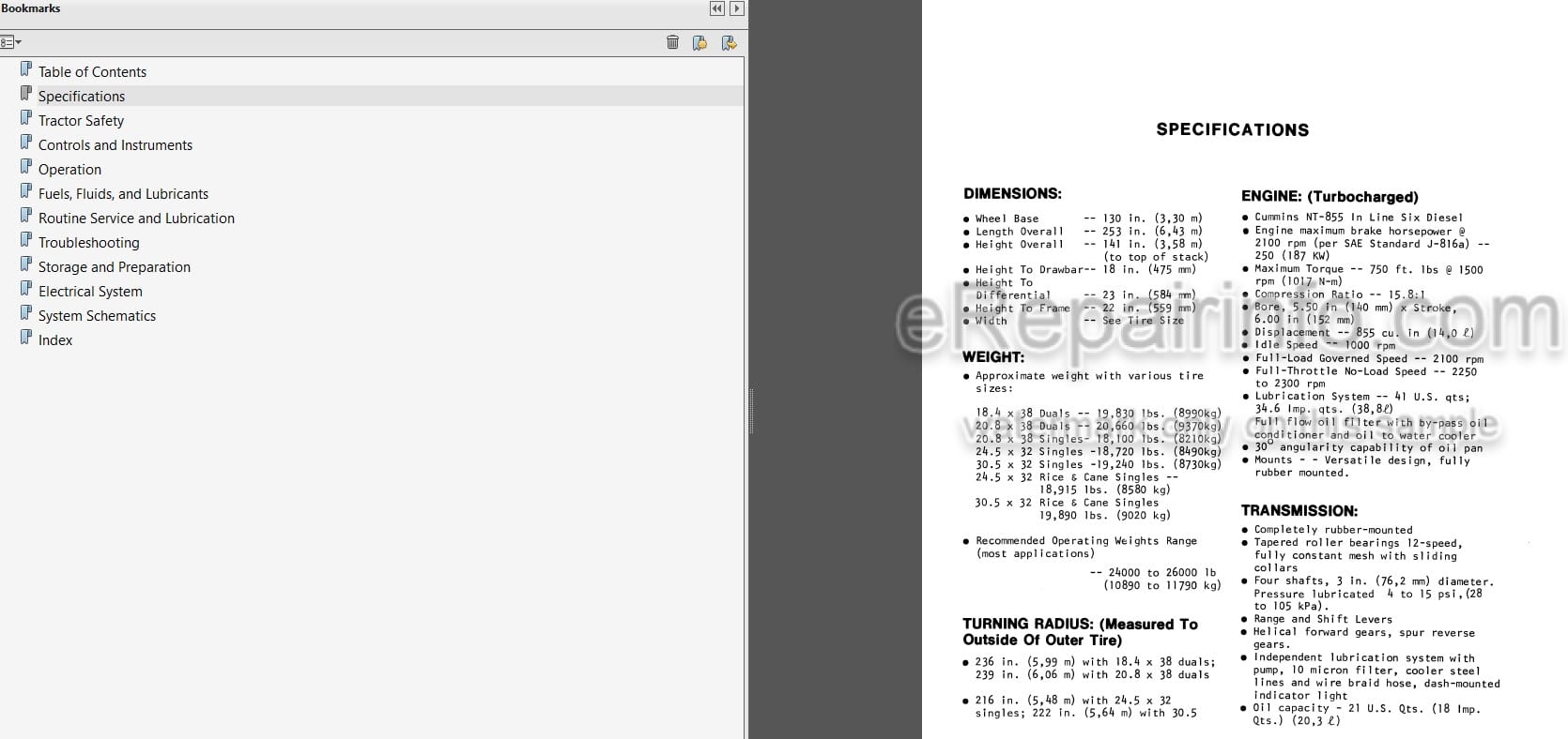 Photo 3 - Versatile 852 Series 2 Operators Manual Tractor 42082510