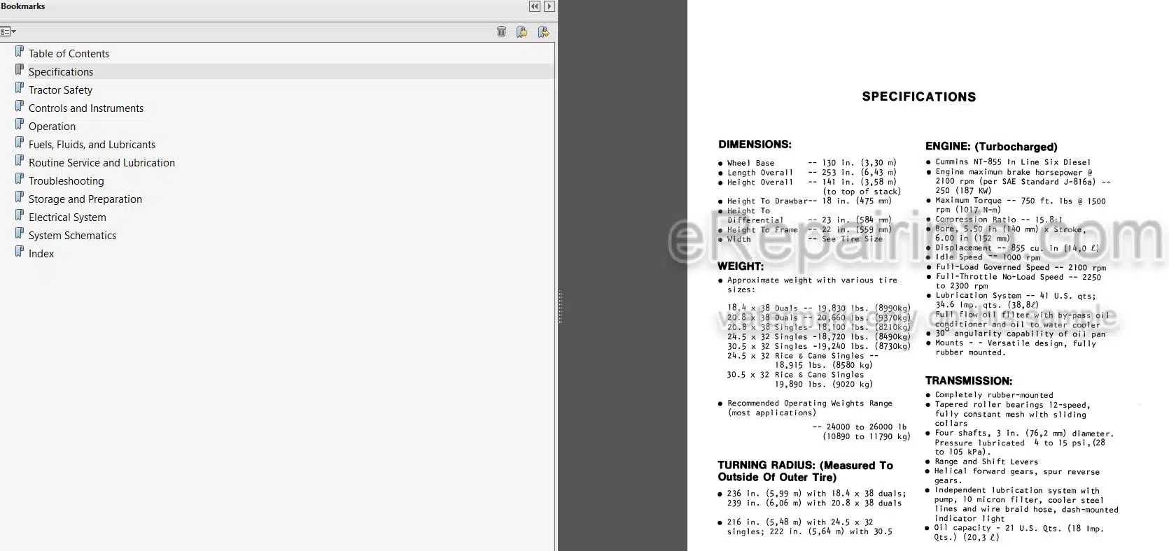Photo 3 - Versatile 852 Series 2 Operators Manual Tractor 42082510