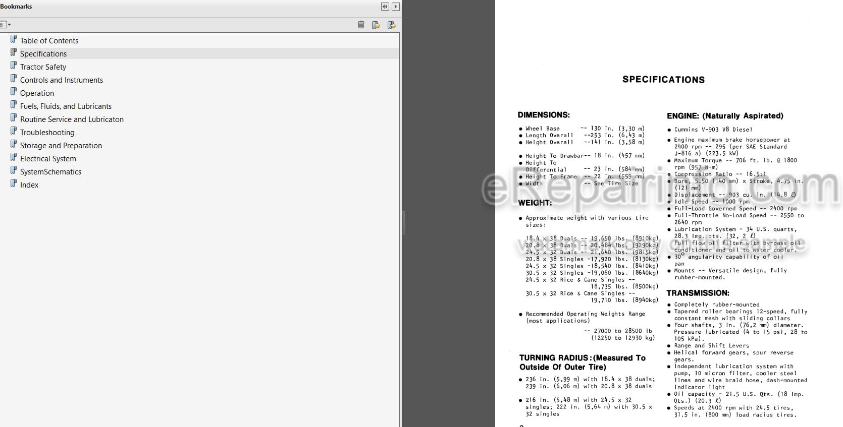 Photo 3 - Versatile 900 Series 2 Operators Manual 4-WD Tractor