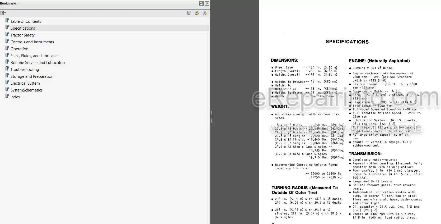 Photo 3 - Versatile 900 Series 2 Operators Manual 4-WD Tractor