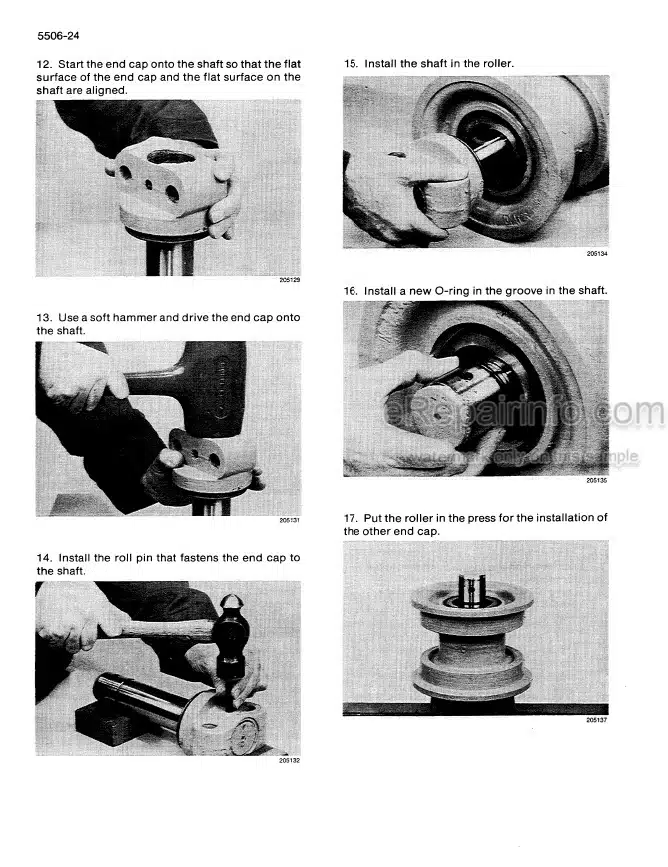 Photo 8 - Case 125B Repair Manual Crawler Excavator 8-74350