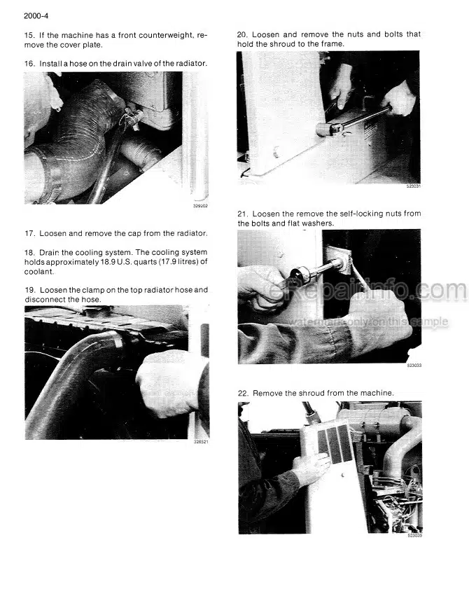 Photo 2 - Case 480F 480FLL Construction King Service Manual Tractor Loader Backhoe 8-98902