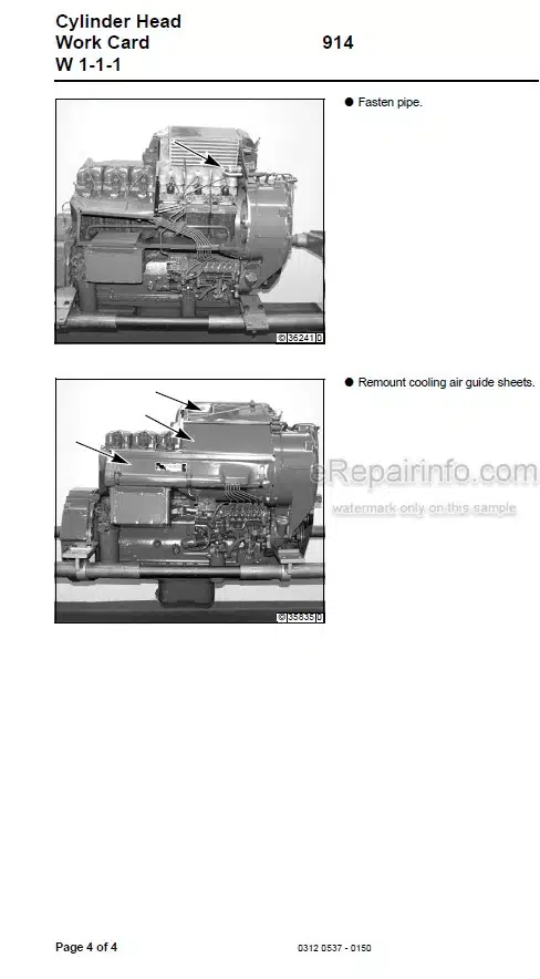 Photo 13 - Deutz 914 Workshop Manual Engine 03120441