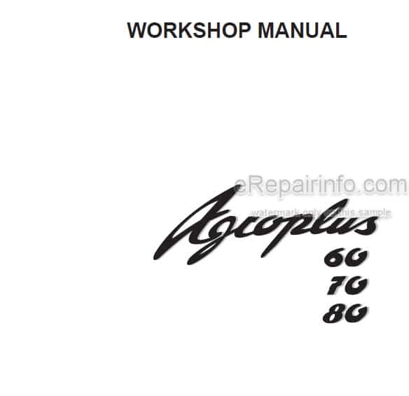 Photo 5 - Deutz Fahr Agroplus 60 70 80 Workshop Manual Tractor 307.1064.3.6