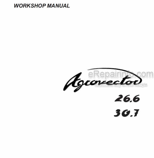 Photo 5 - Deutz Fahr Agrovector 26.6 30.7 Workshop Manual Telescopic Handler 307.1127.3.6