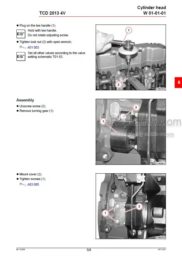 Photo 10 - Deutz TCD 2013 4V Industry Workshop Manual Engine 03123132