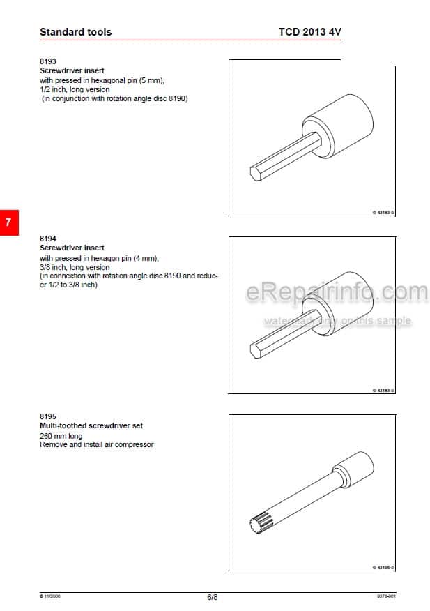 Photo 5 - Deutz TCD 2013 4V Industry Workshop Manual Engine 03123132