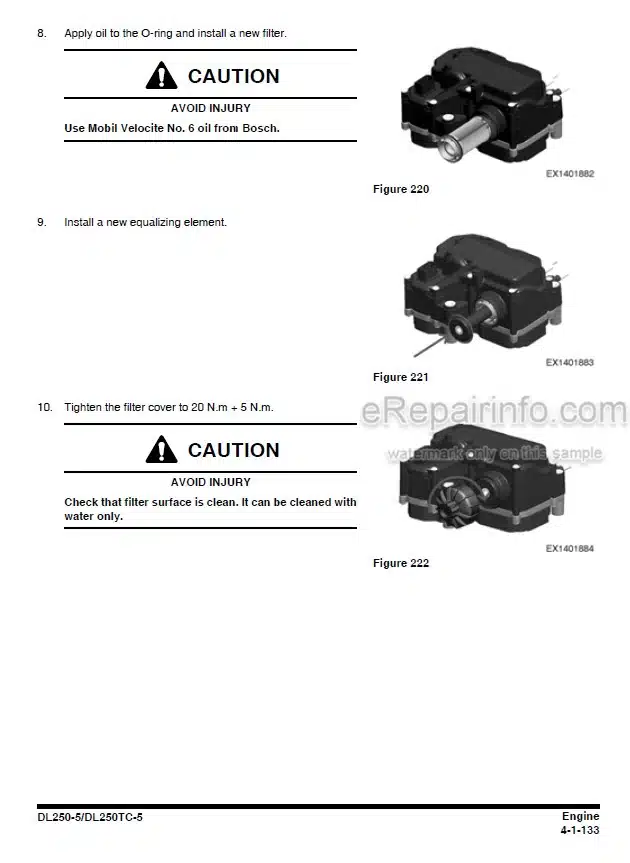 Photo 2 - Doosan DL250-5 DL250TC-5 Shop Manual Wheel Loader 950106-01253E