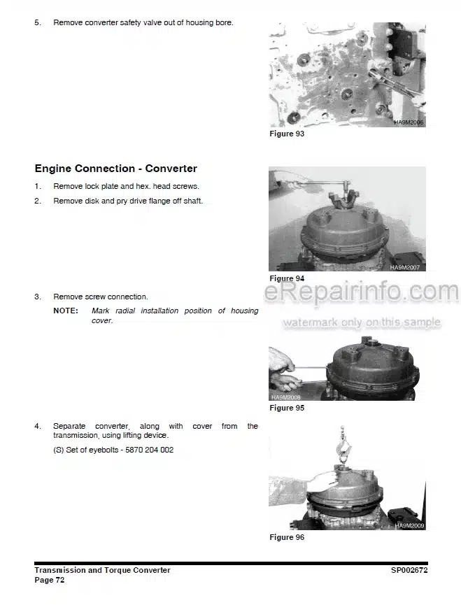 Photo 3 - Doosan DL250A Shop Manual Wheel Loader 950106-00788E