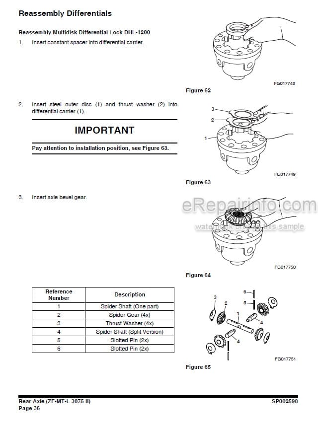 Photo 6 - Doosan DL250A Shop Manual Wheel Loader 950106-00788E