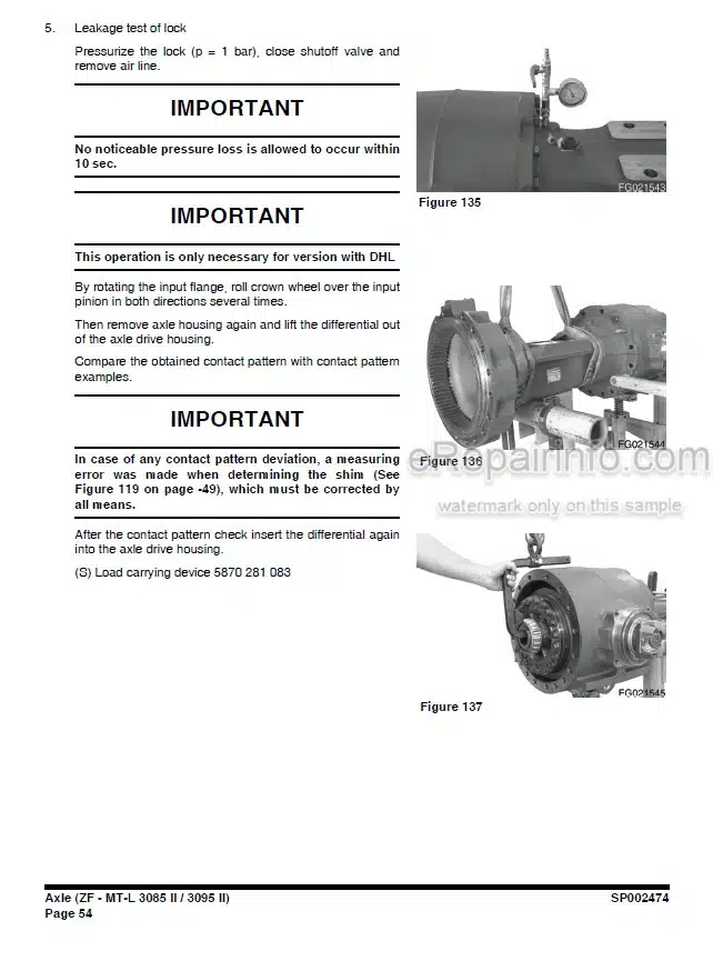 Photo 5 - Doosan DL300-3 DL350-3 Shop Manual Wheel Loader 950106-00431E