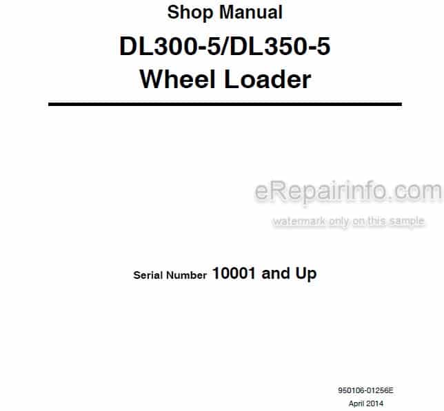 Photo 5 - Doosan DL300-5 DL350-5 Shop Manual Wheel Loader 950106-01256E