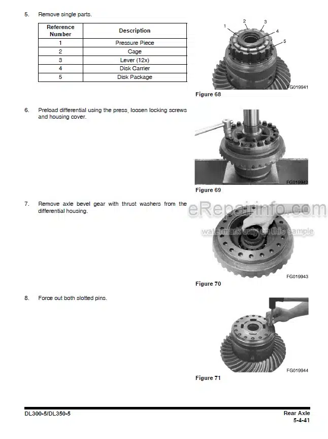 Photo 10 - Doosan DL350-5 DL350-5 Shop Manual Wheel Loader 950106-01256E