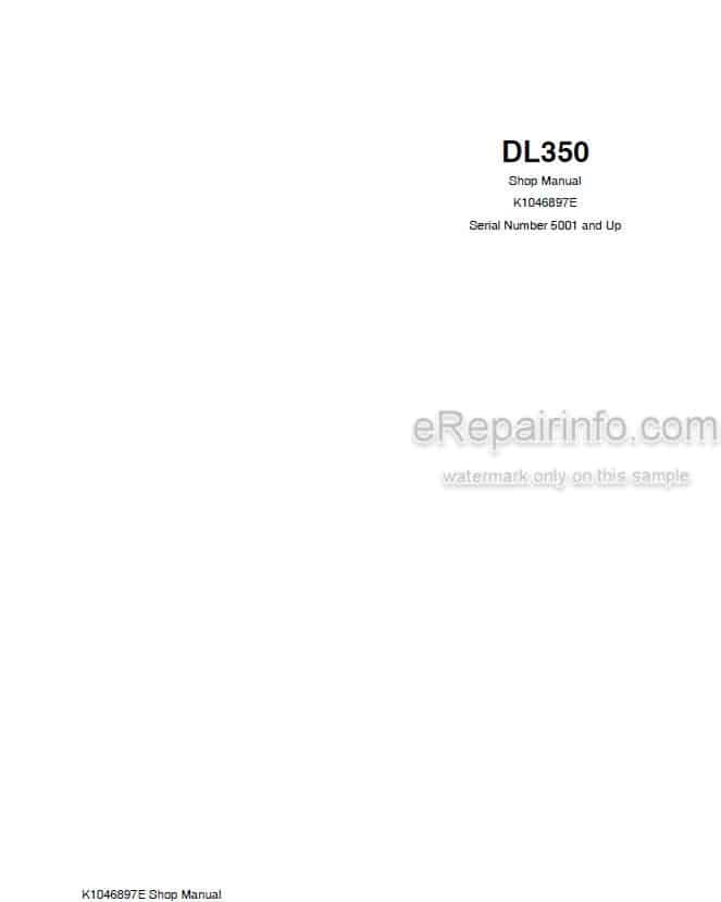 Photo 4 - Doosan DL350 Shop Manual Wheel Loader K1046897E