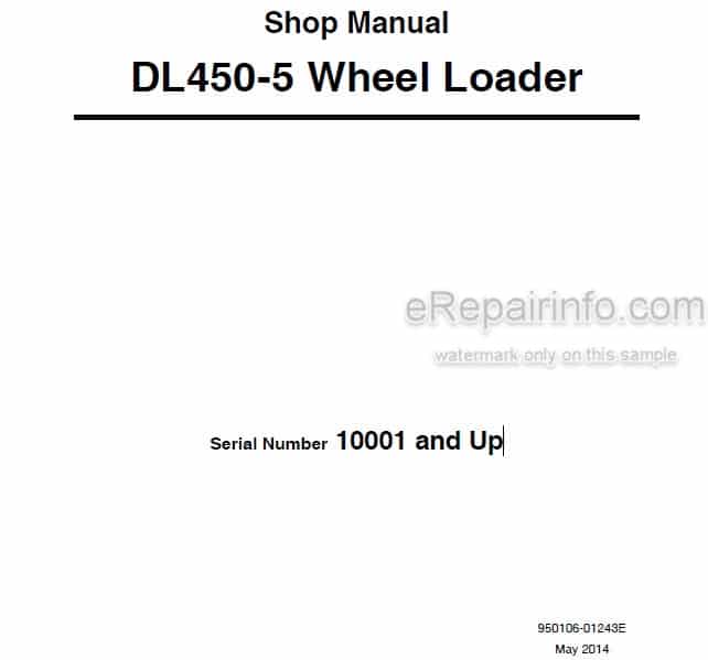 Photo 4 - Doosan DL450-5 Shop Manual Wheel Loader 950106-01243E