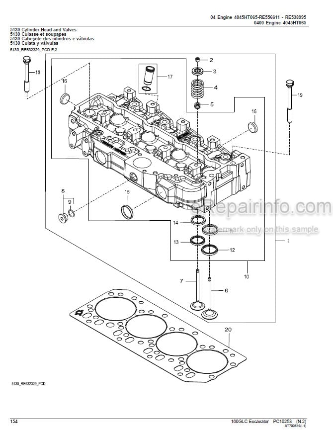 Photo 6 - John Deere 322E Parts Catalog Skid Steer Loader PC11187