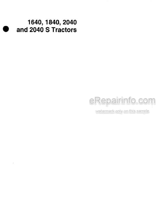 Photo 4 - John Deere 1640 1840 2040 2040S Technical Service Repair Manual Tractor TM4363