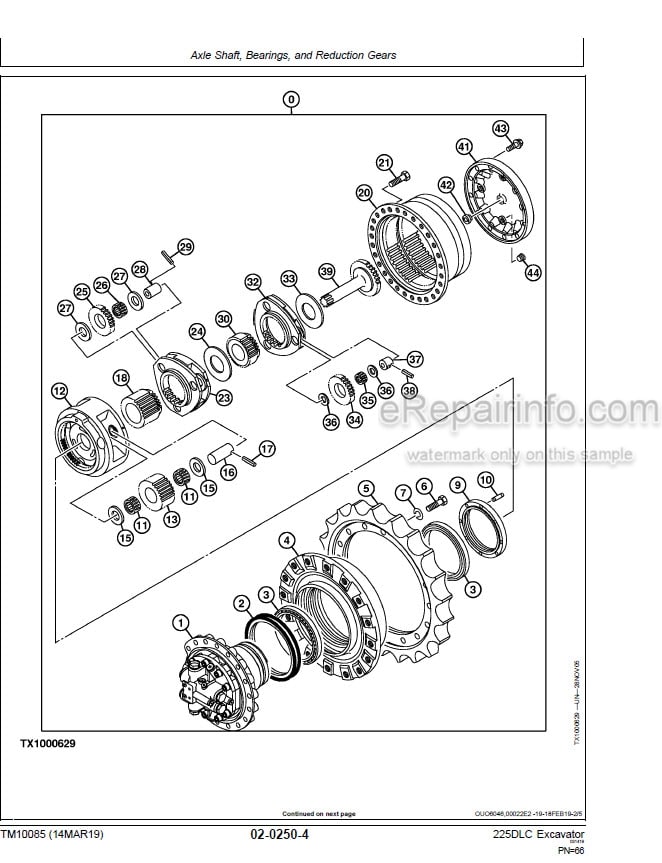 Photo 6 - John Deere 225DLC Repair Technical Manual Excavator TM10085