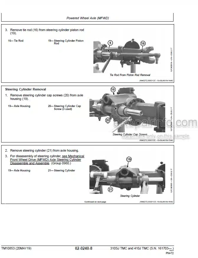 Photo 9 - John Deere 310SJ 410J Repair Technical Manual Backhoe Loader With TMC TM10853