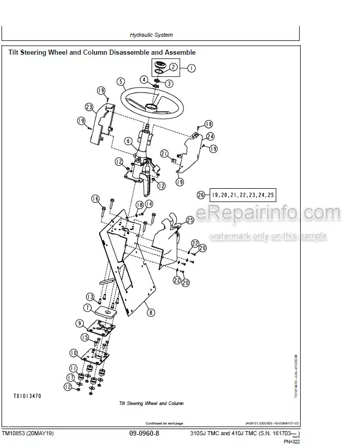 Photo 5 - John Deere 310SJ 410J Repair Technical Manual Backhoe Loader With TMC TM10853