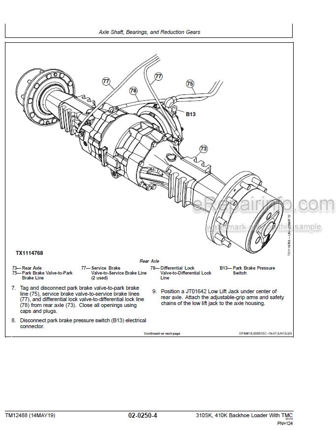 Photo 6 - John Deere 310SK 410K Repair Technical Manual Backhoe Loader With TMC TM12488