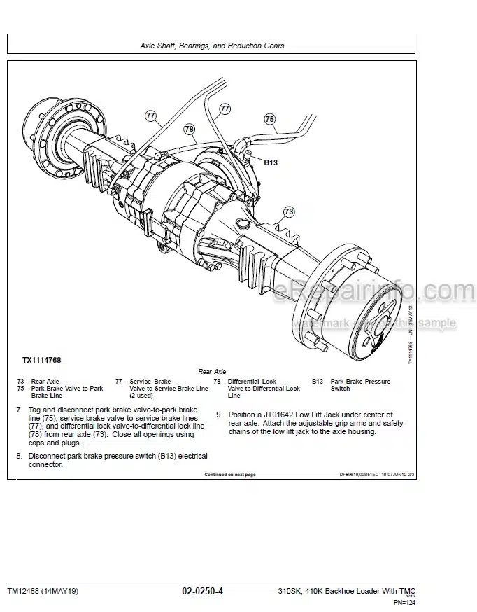 Photo 6 - John Deere 310SK 410K Repair Technical Manual Backhoe Loader With TMC TM12488