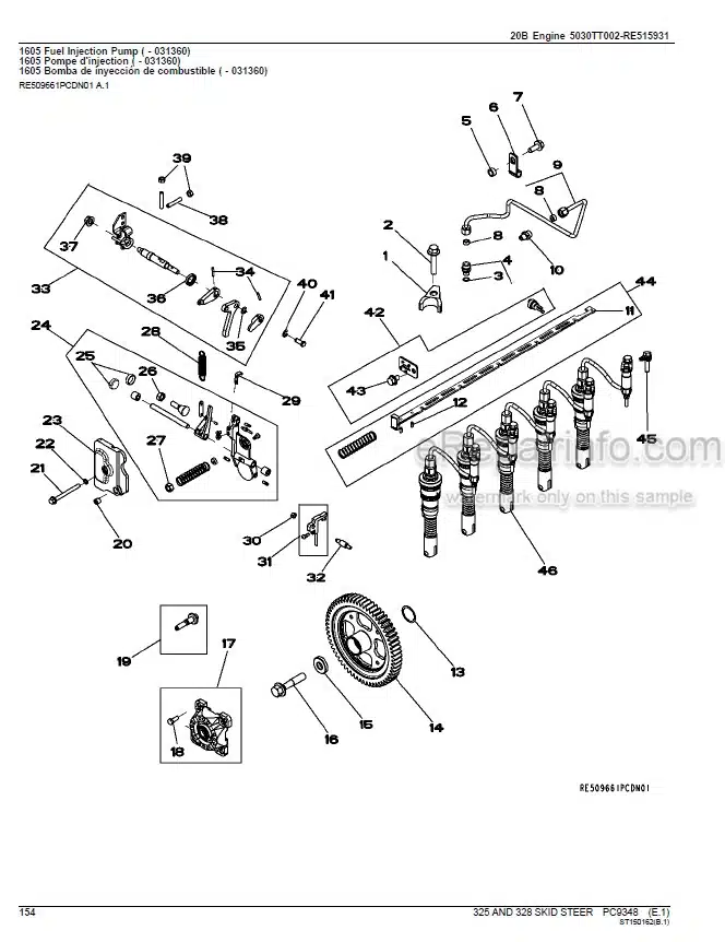 Photo 6 - John Deere 550J Parts Catalog Crawler Dozer PC10179