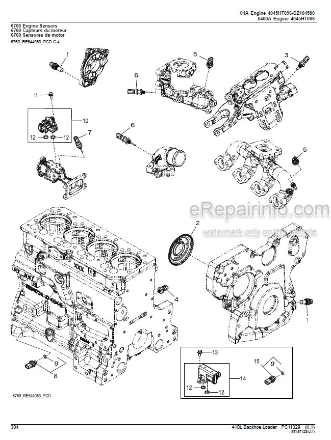 Photo 7 - John Deere 333G Parts Catalog Compact Track Loader PC15047