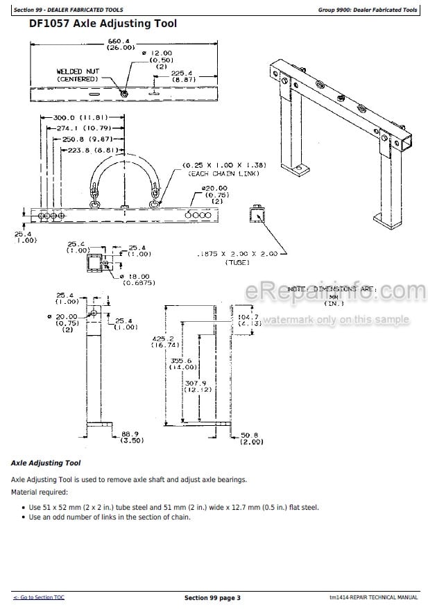 Photo 6 - John Deere 544E 544ELL 544ETC 624E 644E Repair Technical Manual Loader TM1414