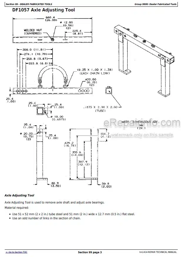 Photo 6 - John Deere 544E 544ELL 544ETC 624E 644E Repair Technical Manual Loader TM1414