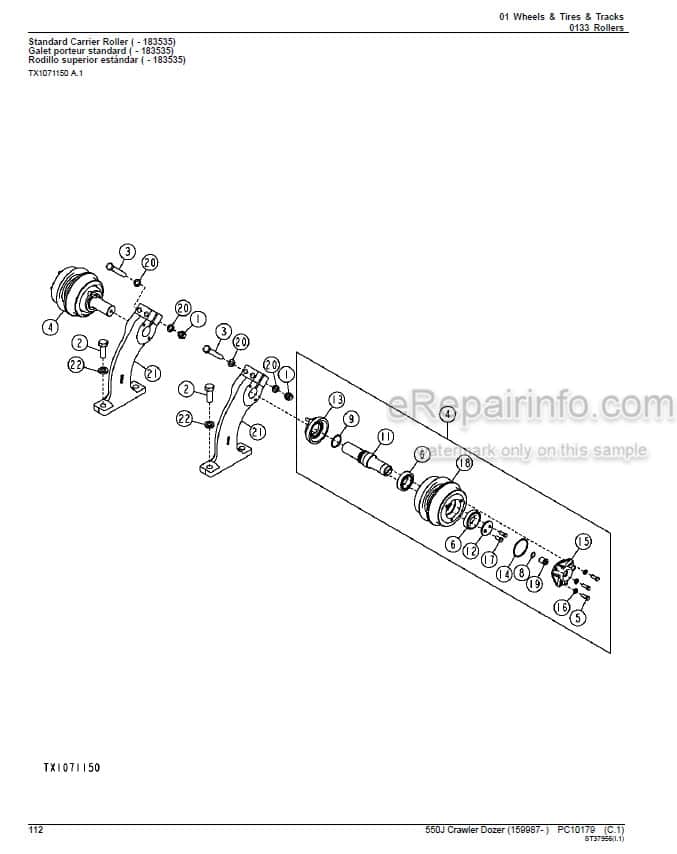 Photo 6 - John Deere 544H Parts Catalog Loader PC2610