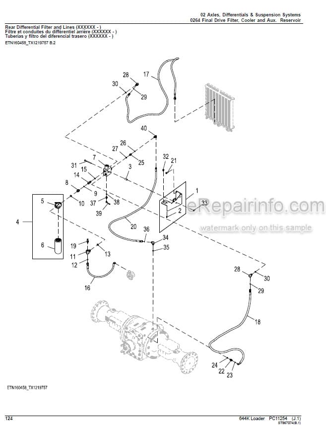 Photo 7 - John Deere 225DLC Parts Catalog Excavator PC10016