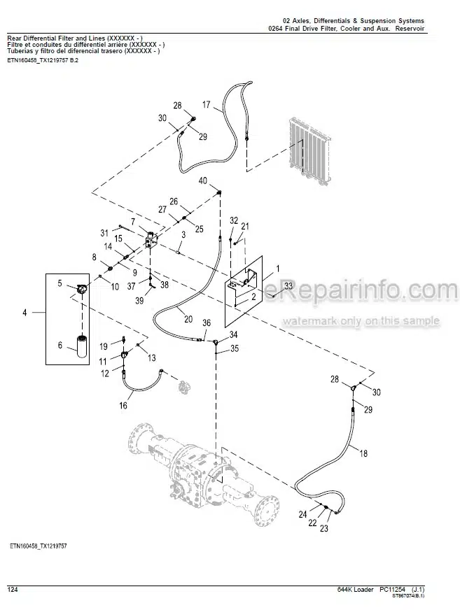 Photo 11 - John Deere 644K Parts Catalog Loader PC11254