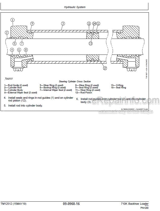 Photo 6 - John Deere 710K Repair Technical Manual Backhoe Loader TM12512