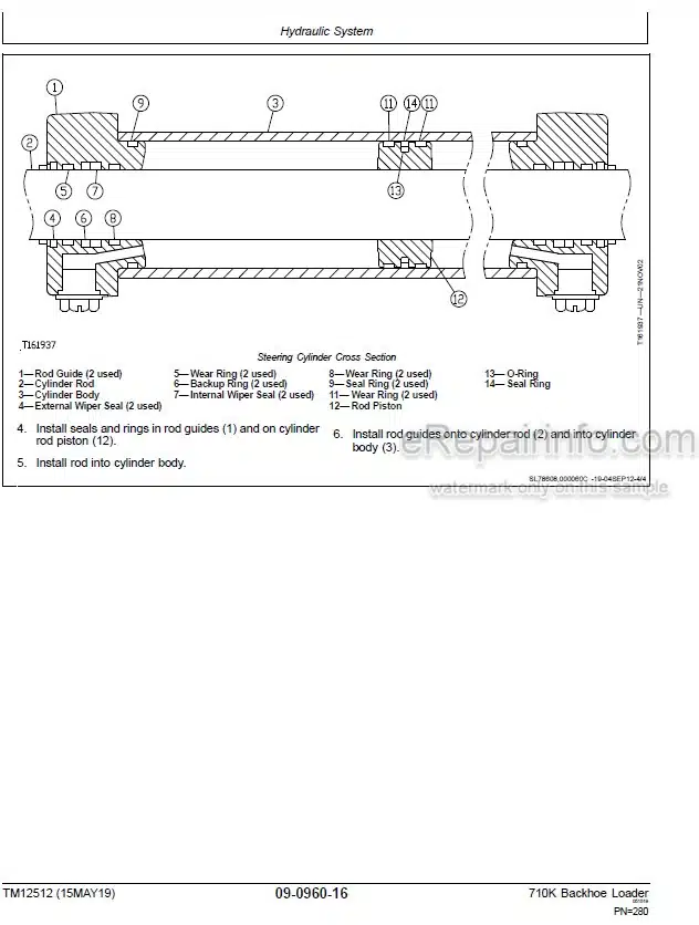 Photo 6 - John Deere 710K Repair Technical Manual Backhoe Loader TM12512