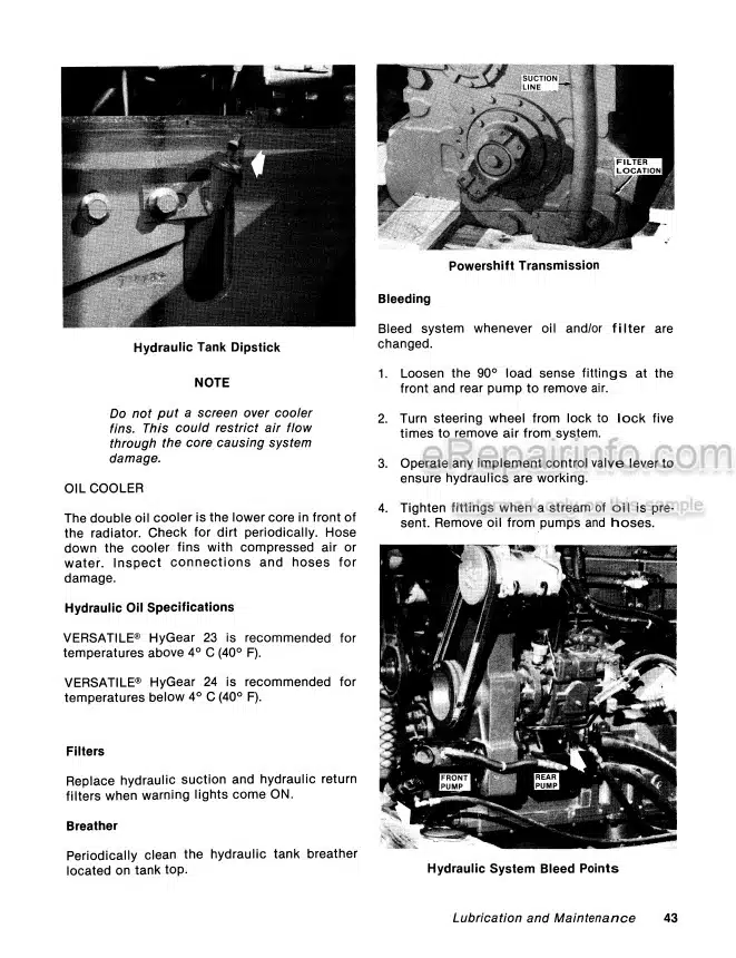 Photo 6 - Versatile 1156 Operators Manual Tractor 42115611