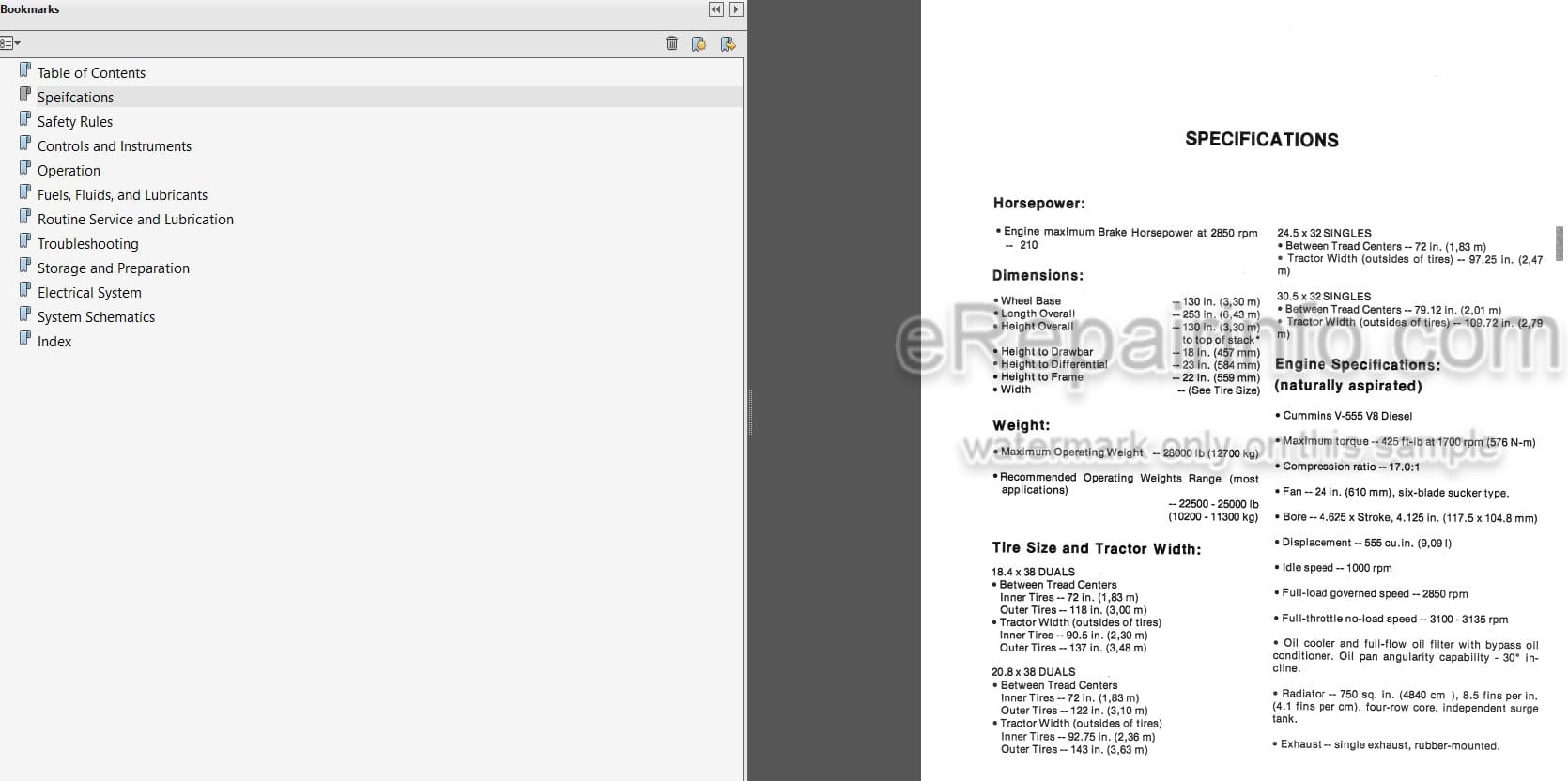 Photo 5 - Versatile 700 Series 2 Operators Manual 4WD Tractor 42070020