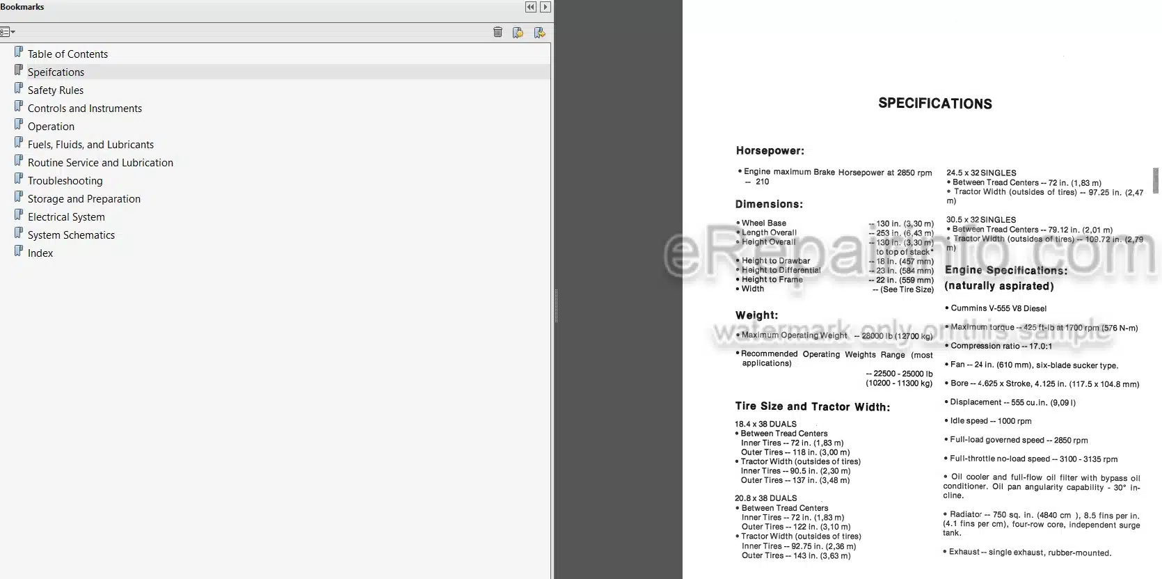 Photo 5 - Versatile 700 Series 2 Operators Manual 4WD Tractor 42070020