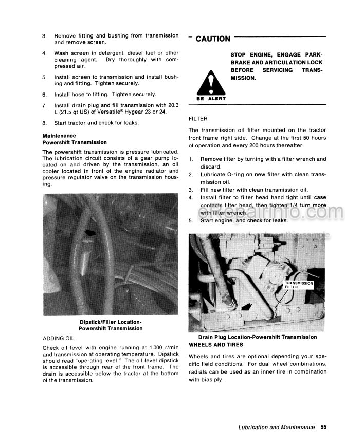 Photo 3 - Versatile 936 956 976 Operators Manual Tractor