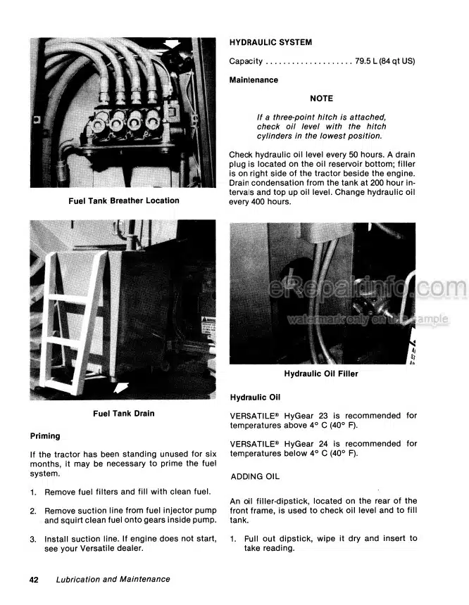 Photo 6 - Versatile 945 975 Operators Manual Tractor 42094520