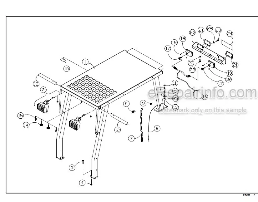 Photo 3 - ASV 2800 2810 Posi Track Operators Service Parts Manual Loader 0308-382