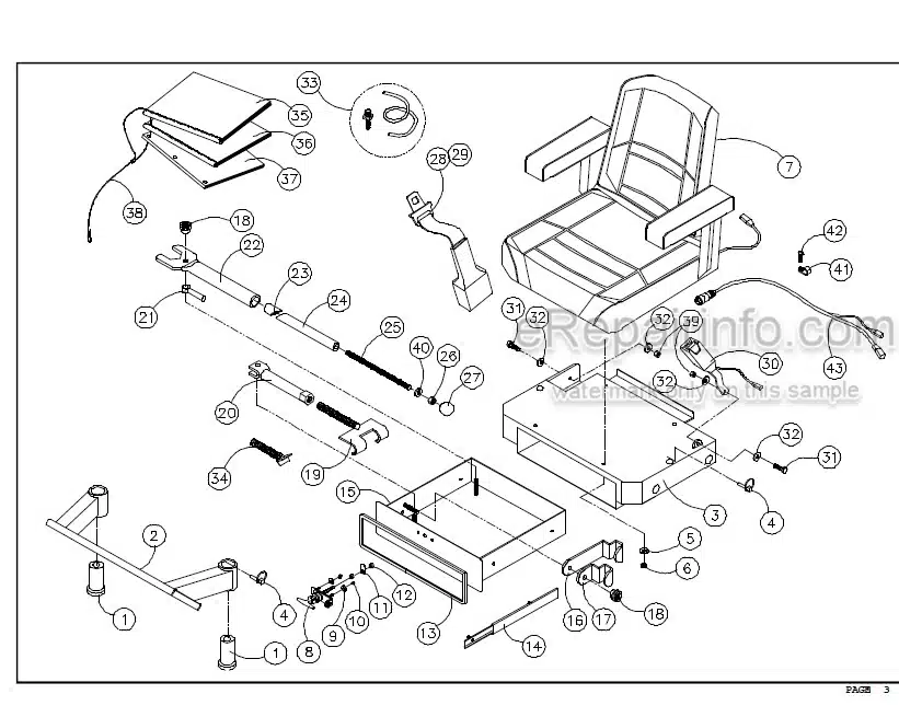 Photo 3 - ASV 4810 Posi Track Operator Service Parts Manual Loader 0310-657