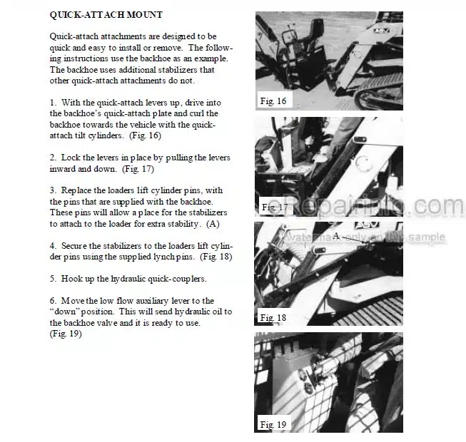 Photo 15 - ASV HD4500 HD4520 Posi Track Operator Service Parts Manual Loader 0401-707