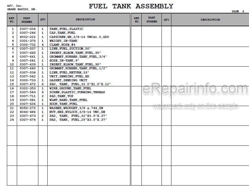 Photo 7 - ASV HD4500 HD4520 Posi Track Operator Service Parts Manual Loader 0401-707
