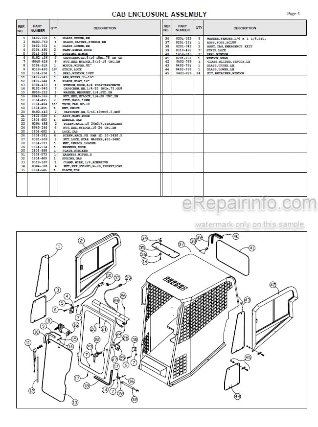 Photo 6 - ASV RC85 RC100 Posi Track Operation Maintenance Service Parts Manual Compact Track Loader 0201-669