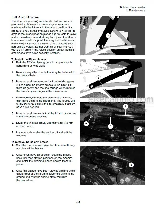 Photo 15 - ASV RCV Posi Track Operation Maintenance Service Parts Manual Compact Track Loader 2055-172